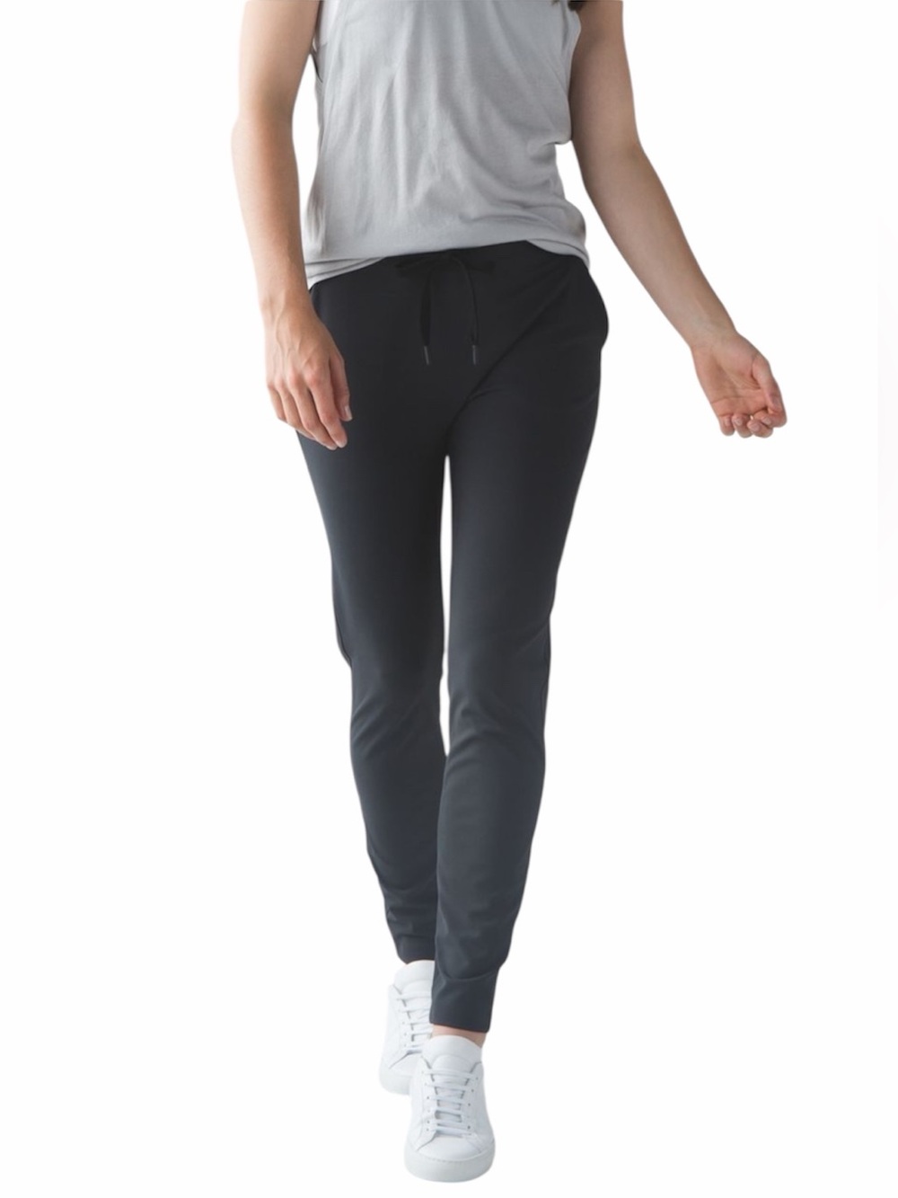 Lululemon Dropt Mid Rise Drawstring Pant Deep Coal Size 4 - Picture 10 of 15
